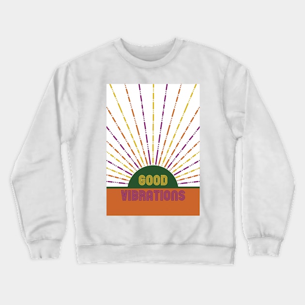 Good Vibrations - The Beach Boys Crewneck Sweatshirt by Slepowronski